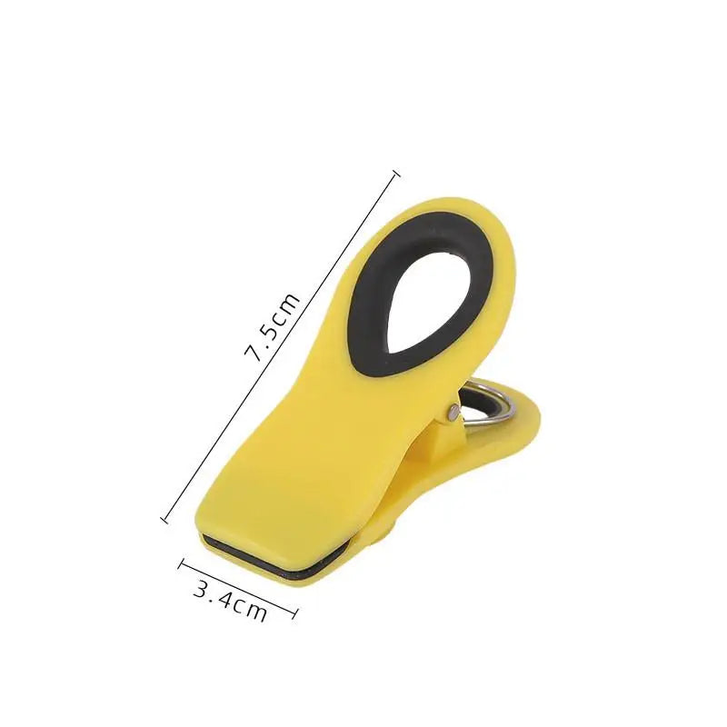 Moisture-proof Refrigerator Magnetic Clip Food Grade Strong Magnet Qme Yellow