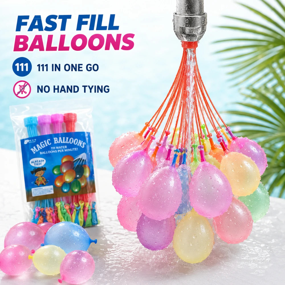 1/3/5 PCS Quick Self-filling Water Balloons Summer Play Toy for Beach Pool Party Outdoor Team Games Holiday Festive Activities Qme