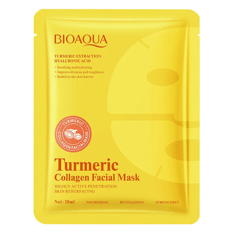 Niacinamide Retinol Face Mask Snail Collagen Moisturizing Whiten Qme Turmeric Mask 30ml