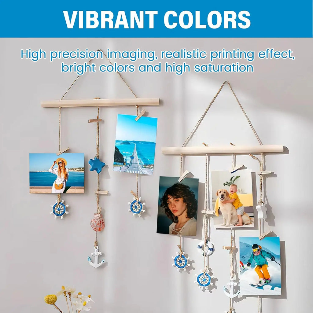 A6 Double-Sided Glossy Photo Paper, 5.83x4.13Inch,200GSM for Inkjet Printing Printer ,Photo ,Menus,DIY Postcards Home and Office Qme