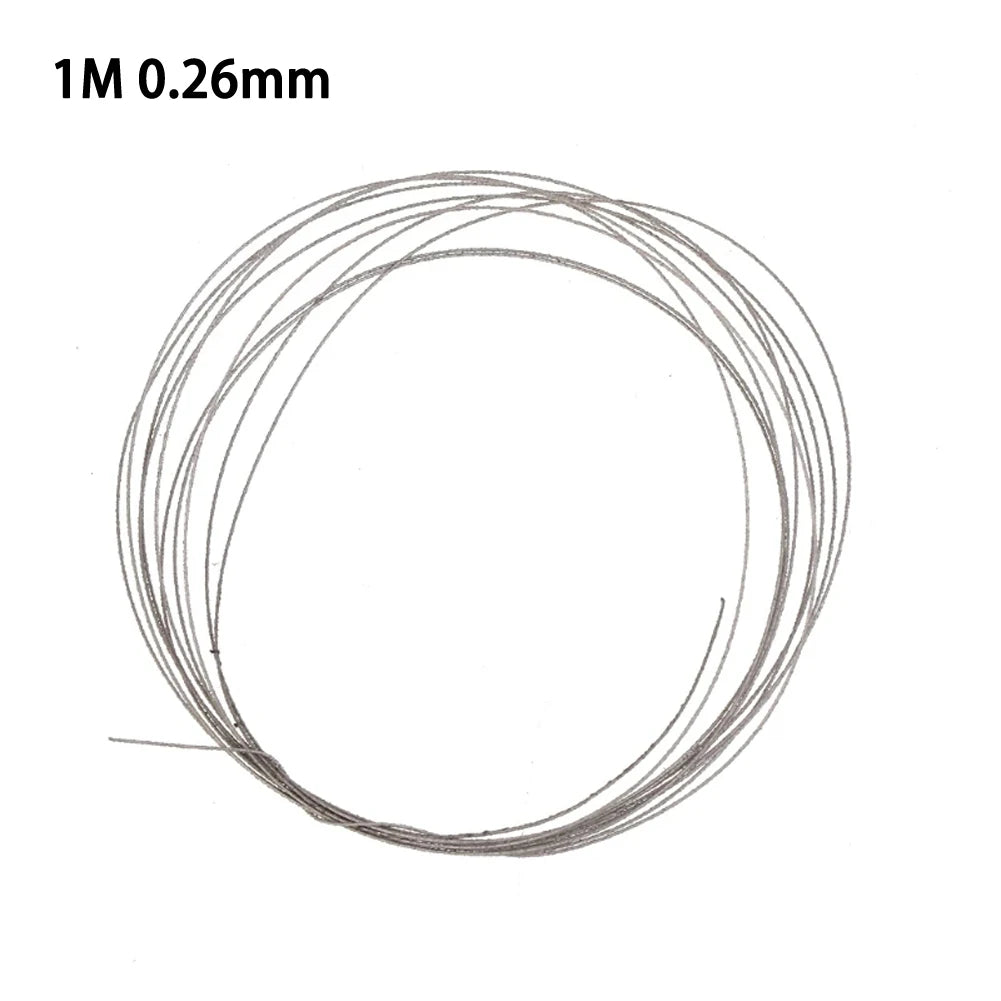 1M Diamond Cutting Wire Saw Blade For Jade Glass Rock DIY Cutting Matching Cutting Supply 0.26/0.37MM Professional Hand Tool Qme 0.26mm