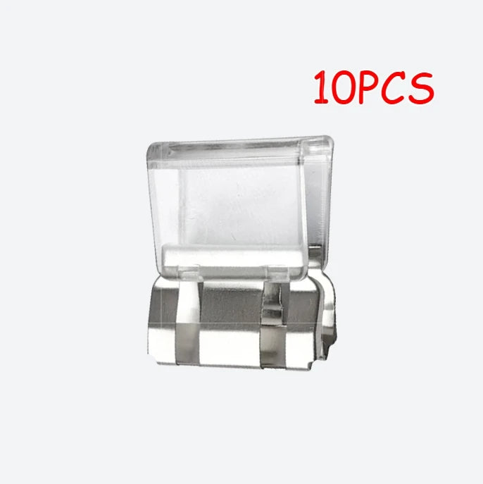4/6/10pcs Invisible Clothing Fastener Clips No Sew Hem Holder Anti-Drag Trouser Tool Practical for DIY Clothing Craft Work Qme Transparent 10PCS