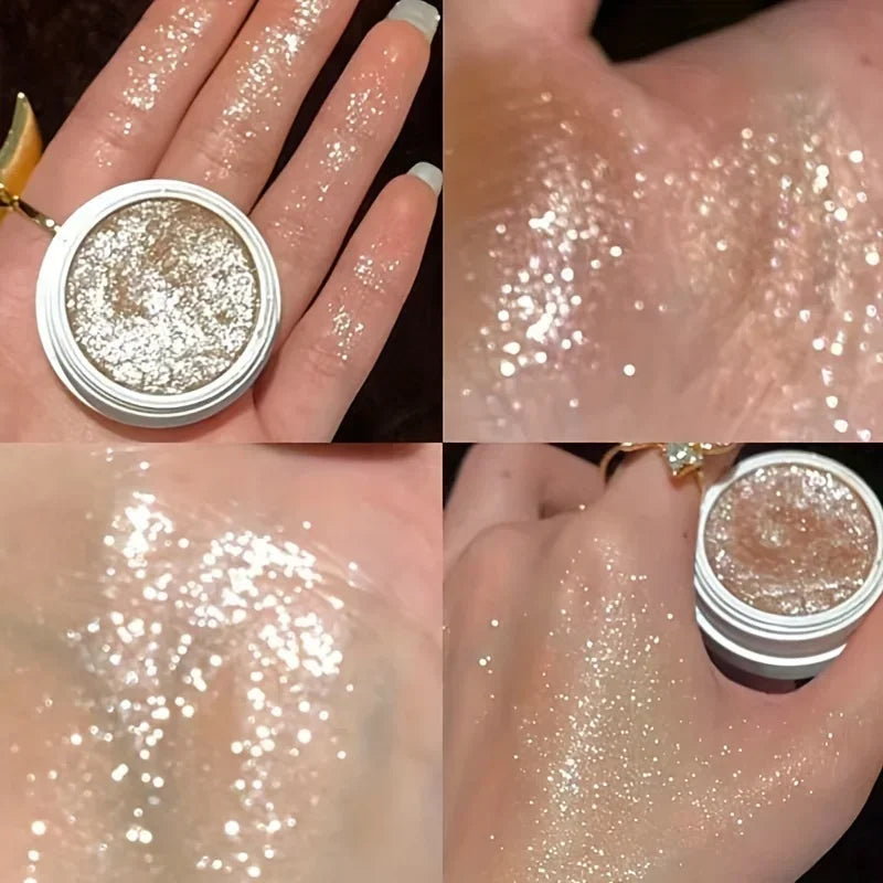 Shimmer Glitter Mashed Potatoes Highlighter Shine Makeup Gel Face Qme
