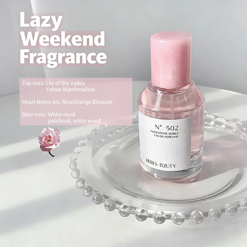 Unisex Eau De Toilette Soft Floral Fruity Scent Long-lasting Qme Lazy Weekend 50ml