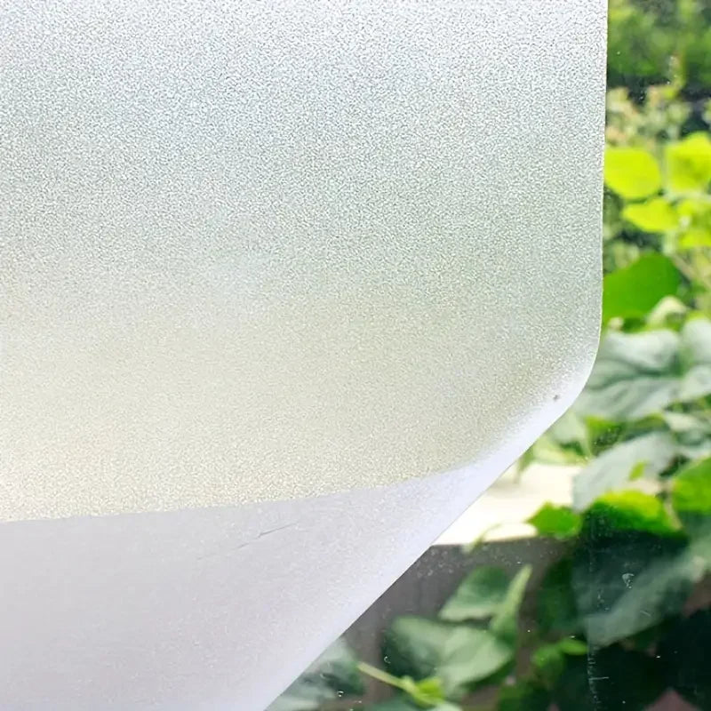 Self-adhesive glass sticker window decal matte white frosted window film privacy anti-ultraviolet for home office bathroom Qme