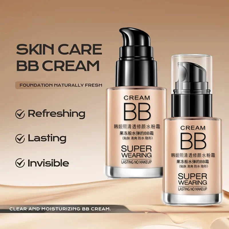 BB Foundation Cream Moisturizing Isolating Waterproof Sweat Proof Qme