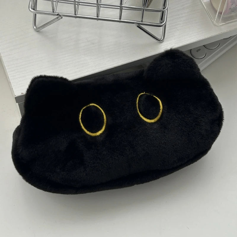 Large Capacity Multifunctional Pencil Case Cartoon Cat Stationery Bag Qme