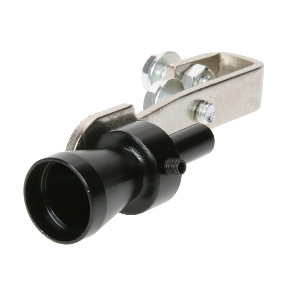 Practical Sound Simulator Portable Car Turbo Whistle Exhaust Pipe Whistle Muffler Blow Off Car Automobile Accessories Qme black