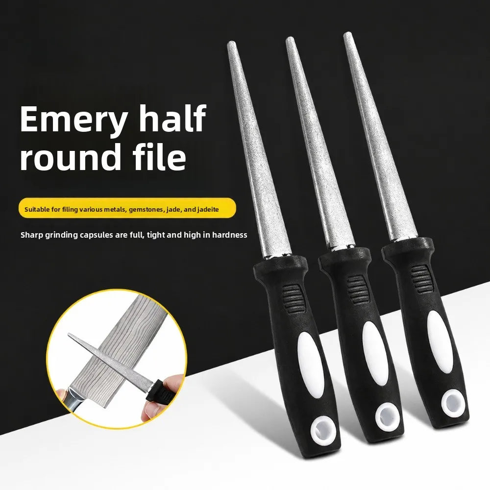 Ergonomic Handle Diamond Grinding Sharpener 1/3/5Pcs Wearproof Curved Flat Design Home Kitchen Blade Maintenance Tool Qme