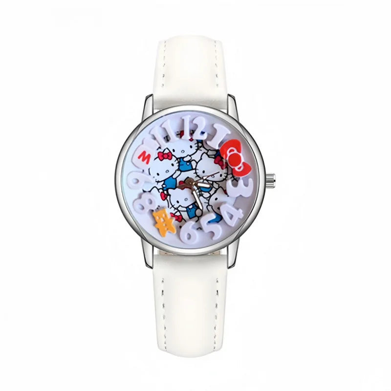 Hello Kitty Cartoon Watch Stylish Watches for Students Cute and Unique Birthday Gifts for Couples Qme