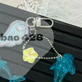Y2K Dolphin Keychain Vintage Alloy Polished Smooth Cute Charm for Backpack Crossbody Bag Women Gift Accessory Qme Default Title