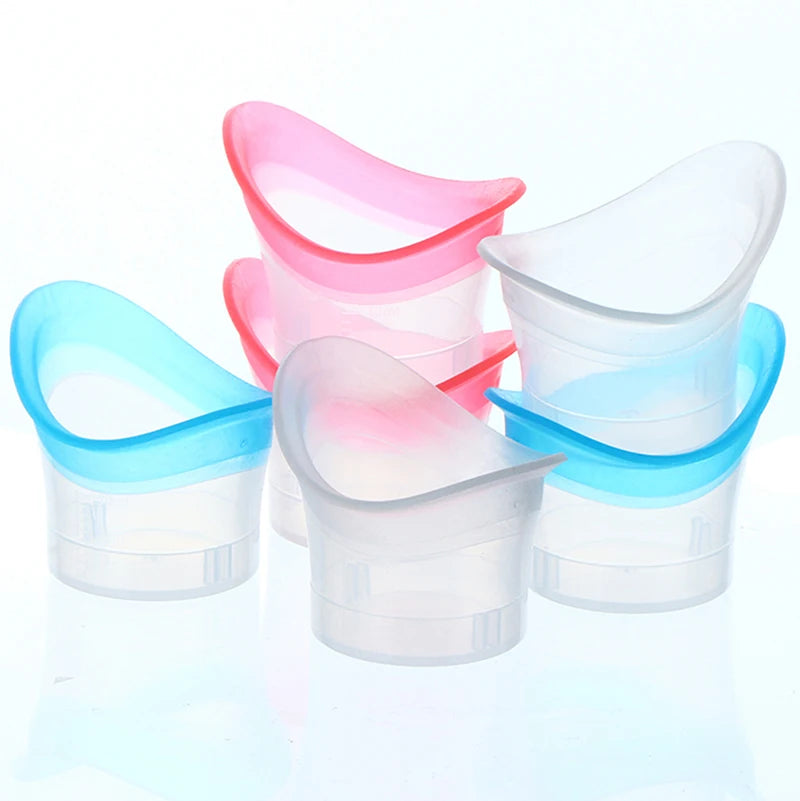 Silicone Eyewash Cup Reusable Soft Eye Bath First Aid Emergency Wash Qme