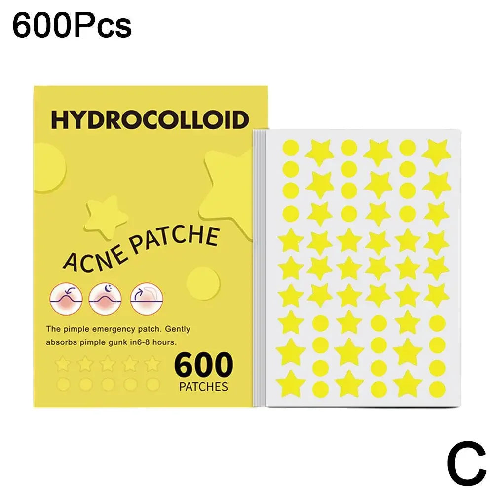 New 600pcs Star Acne Patch Mild Non-irritating Lightens Acne For Blackheads Closed Comedones Hydrocolloid Acne Sticker S0U6 Qme C CN
