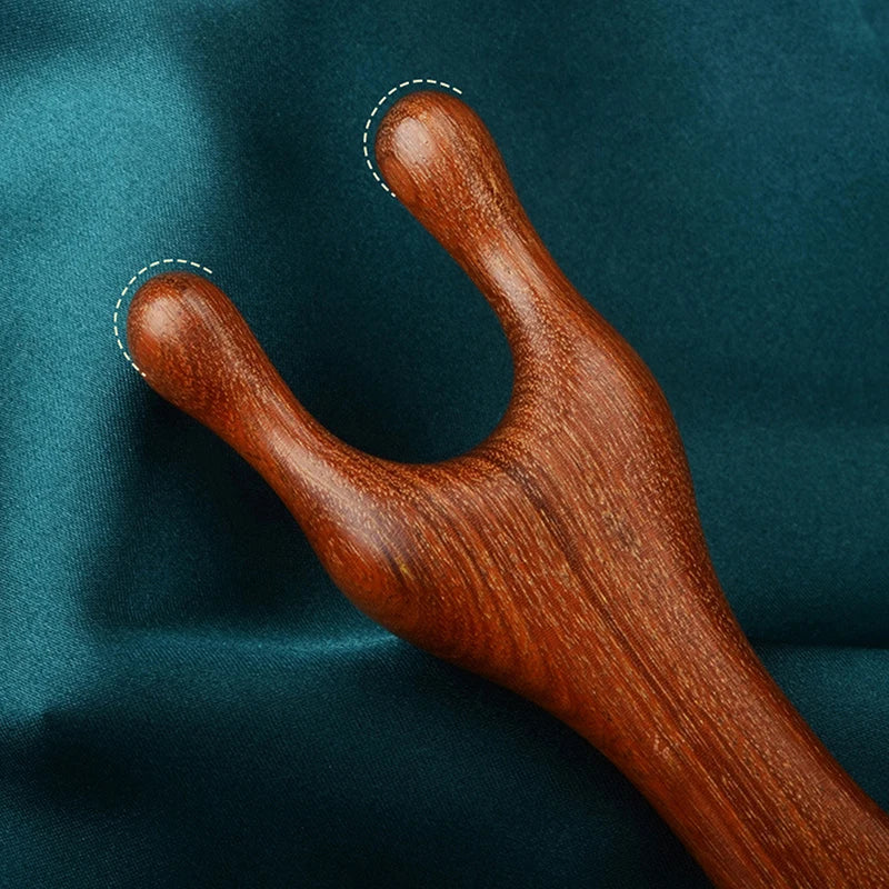 Body Meridian Massage Comb Sandalwood Deer Antlers Wide Tooth Qme