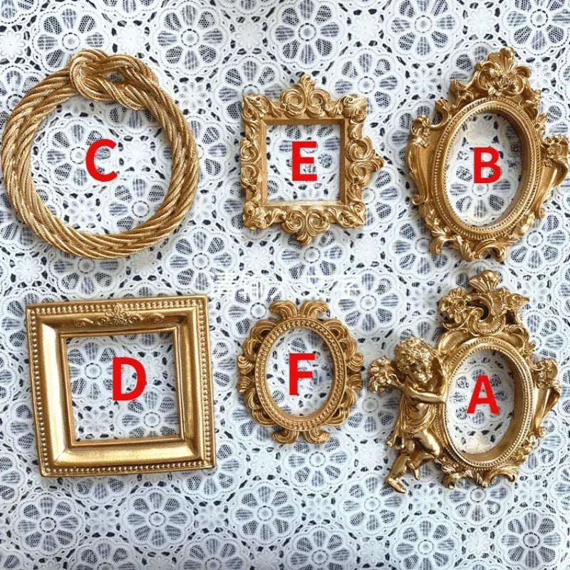 European Fashion Creative Gifts Retro Resin Mini Angel Oval Photo Qme