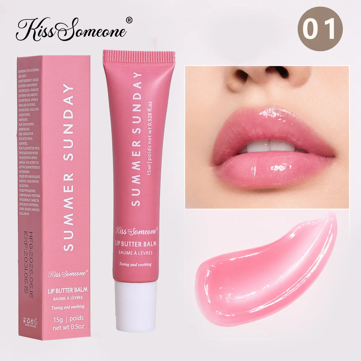 6-color lip gloss，High-Shine Hydrating Lip Oil Set Plumping Glass Lip Makeup For Party，Non stick to cup lip gloss，Halloween Qme 01 15ml