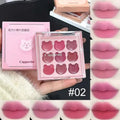 Purplish Orange Nine Colors Lip Mud Velvet Matte Lipstick Makeup Silky Mud Like Texture Lip Gloss Lips Cheeks Dual-use Cosmetics Qme 02