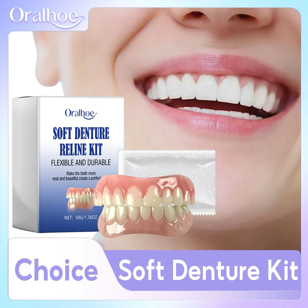 Denture Silicone Temporary Tooth Repair Missing Reduce Dental Space Qme