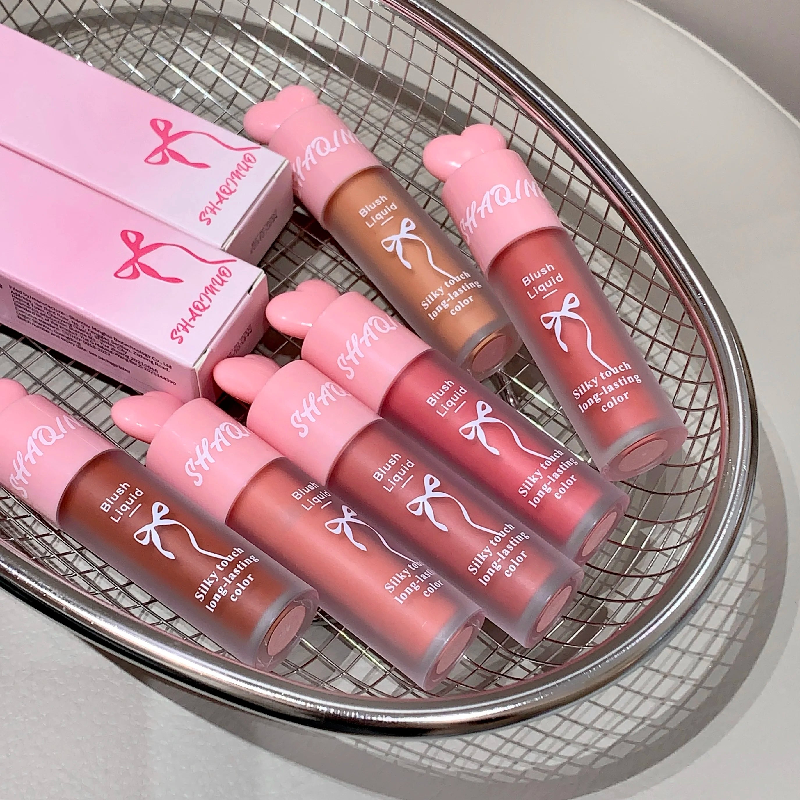 SHAQINUO Liquid Blush Natural Low Saturation Water Light Sponge Brush Qme