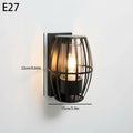 Outdoor LED Wall Light IP65 Waterproof With E27 Base Aluminum Wall Lamps Decoration Porch Garden Balcony Aisle Stair Wall Lights Qme Black