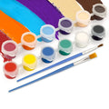 12 Color Acrylic Paint Set 6Grid Graffiti Paint With Drawing Pen DIY Paint Gypsum Doll Acrylic Paint Student Drawing Stationery Qme A