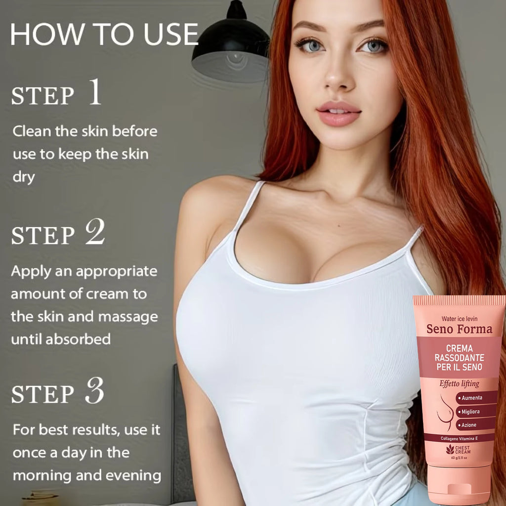Collagen & Vitamin E Bust Firming Cream - Moisturizing to Improve Skin Tone & Elasticity Qme