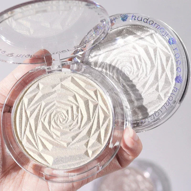 6 Colors Diamond Highlighter Powder Palette Glitter Face Contour Brighten Makeup Shimmer Ultra-concentrated Illuminate Cosmetic Qme