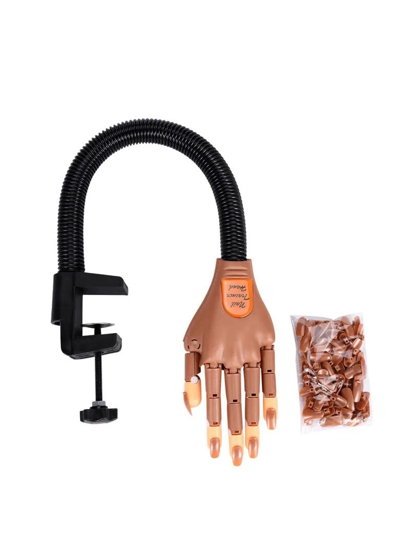 Ultimate Nail Artist Practice Hand Flexible Realistic Mannequin Hands Qme Light Yellow