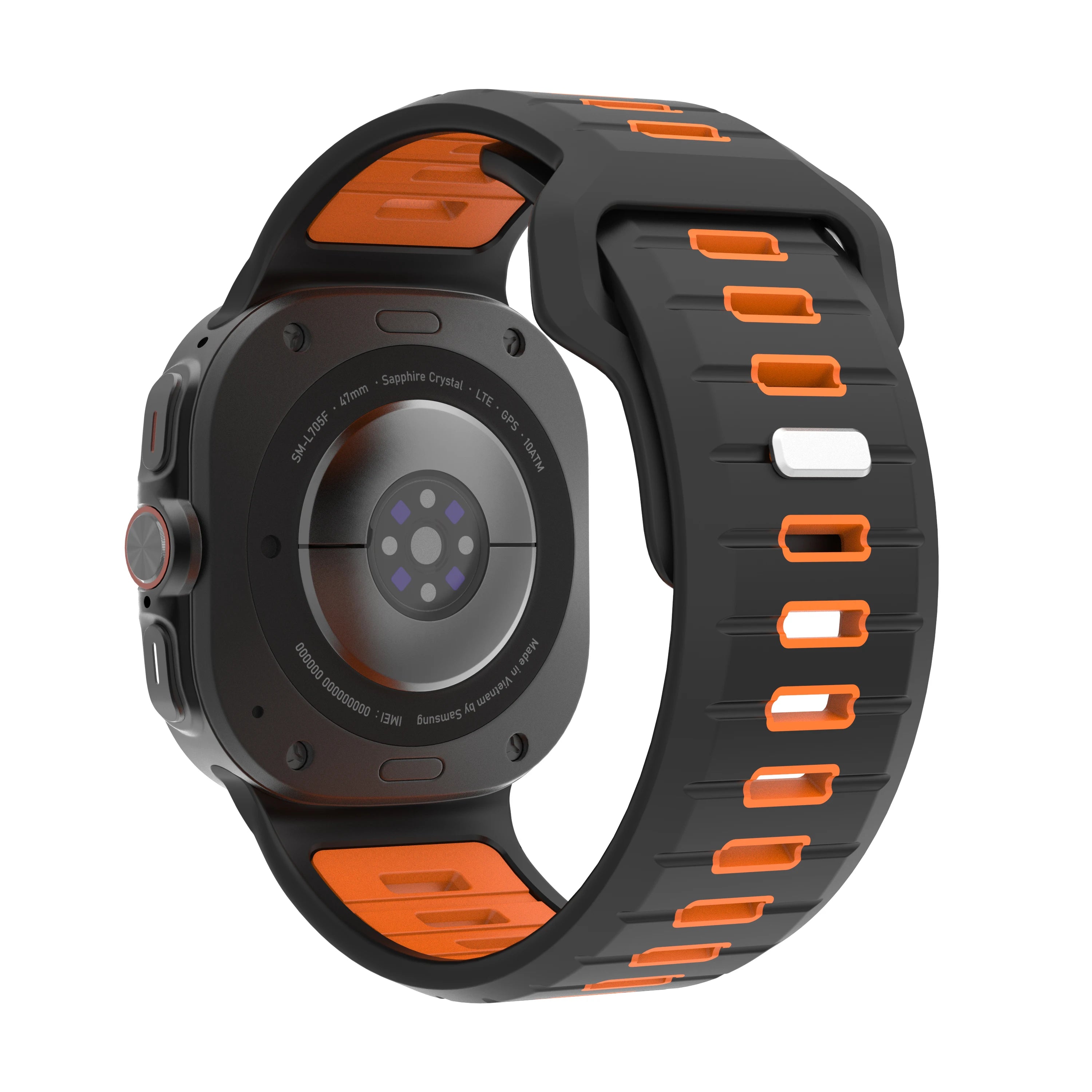 Sports Silicone Strap For Samsung Galaxy Watch Ultra 47mm Soft Loop Two Color Band For Samsung Galaxy 7 Ultra No Gaps Watchband Qme