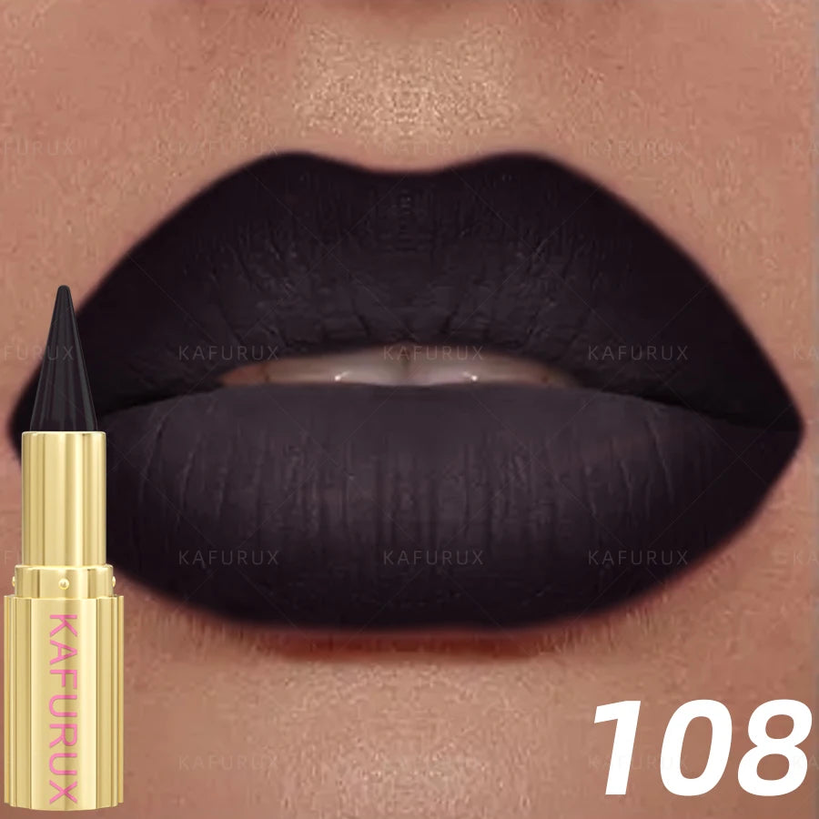 9 Colors Gradient Lipstick Matte Lip Liner Pen Velvet Finish Smooth Qme 108