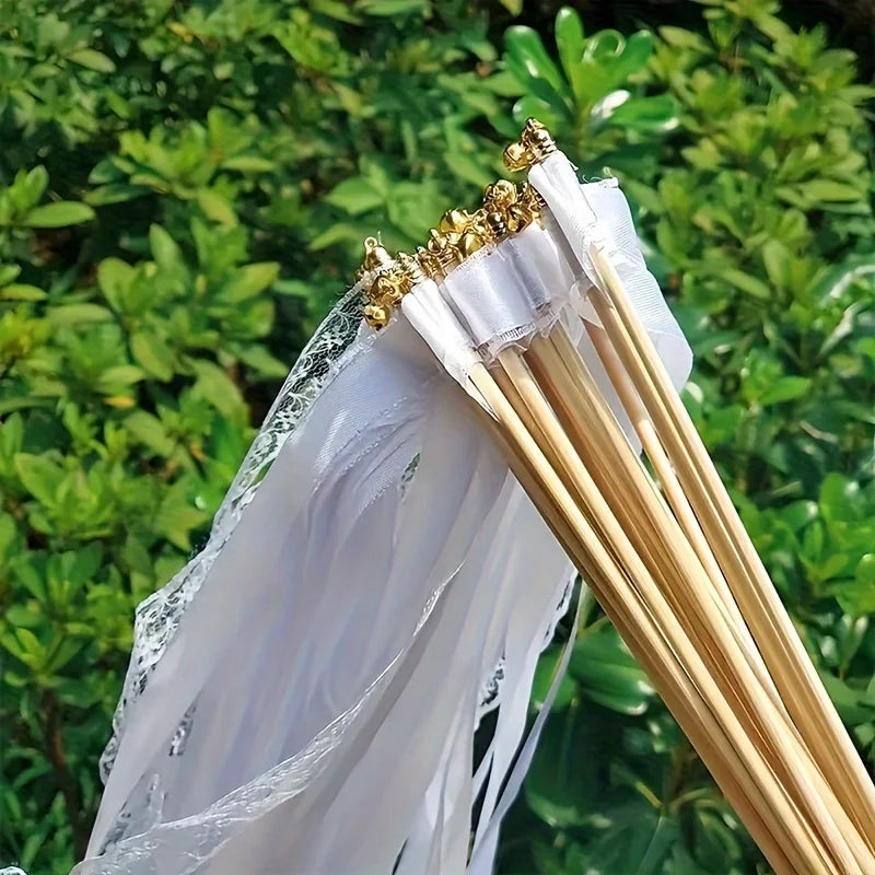 20 Colored Ribbon Sticks Home Party Wedding Decoratio Qme