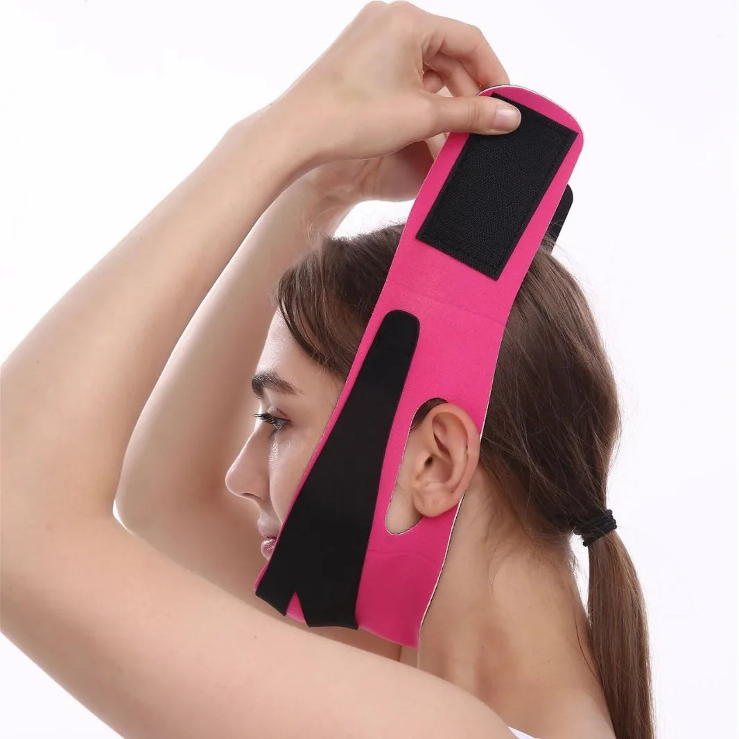 Elastic Face Slimming Bandage V Line Shaper Women Chin Cheek Lift Up Qme