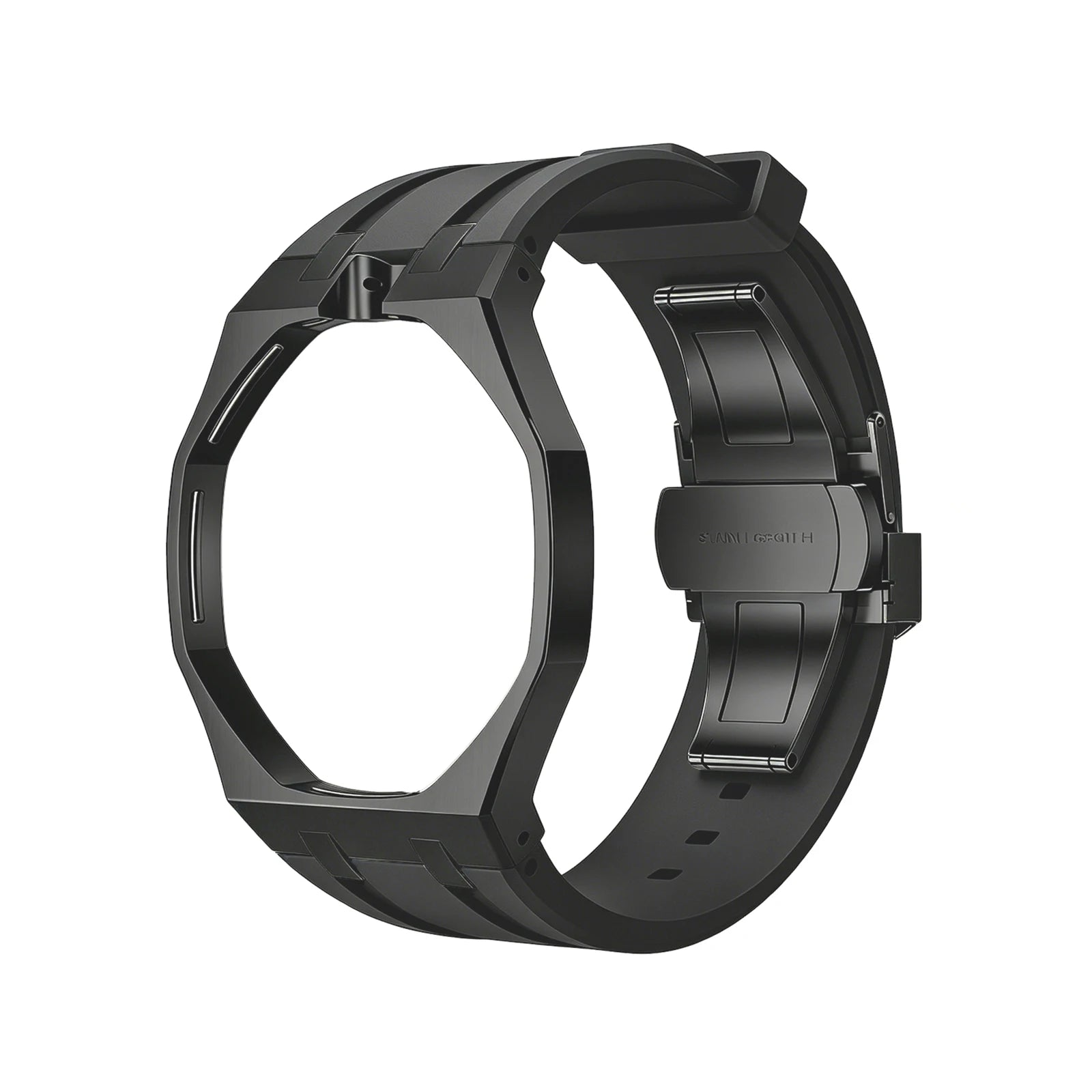 For Swatch X Royal Pop Silicone Sport Replacement Band Quick Release Scratch Proof Strap Set for Sport Activities Daily Commute Qme Black 12