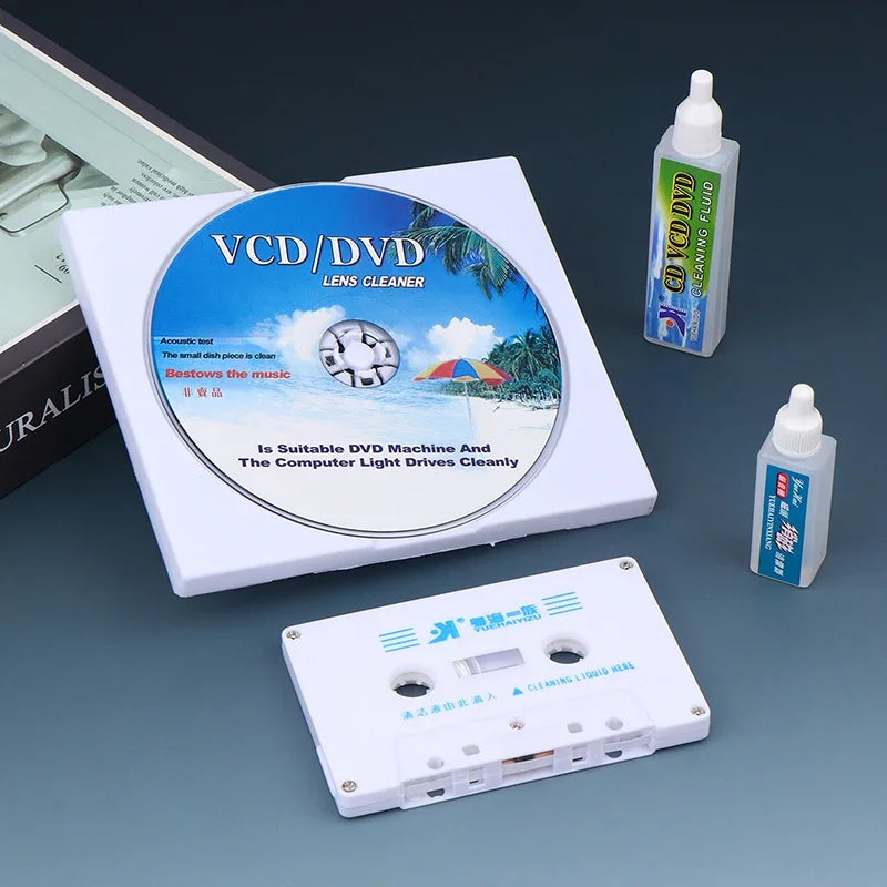 CD VCD DVD Player Lens Cleaner Audio Cassette Tape Head Demagnetizer Qme