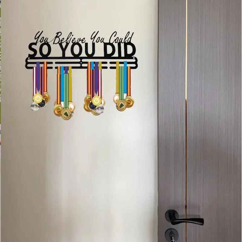 RUN MALE FEMALE RUNNER Marathon Race Hanger Rack Organizer Football Qme