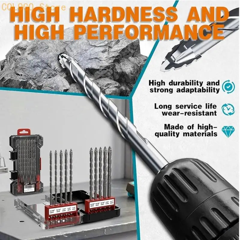 4 5 6 8 10 Four Tooth Eccentric Drill Bit Serrated Multifunction Qme
