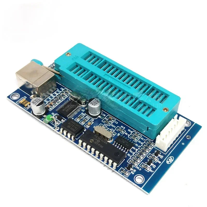 PIC K150 Single Chip Microcomputer Programmer Programmer Downloader with Shielding and Anti-drying Magnetic Ring Qme