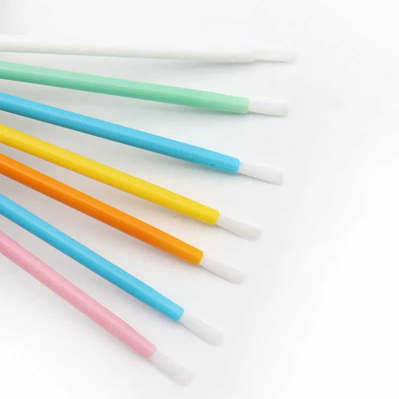 Disposable Nylon Fiber Lip Brush Lipstick Wands Clean Applicator Qme