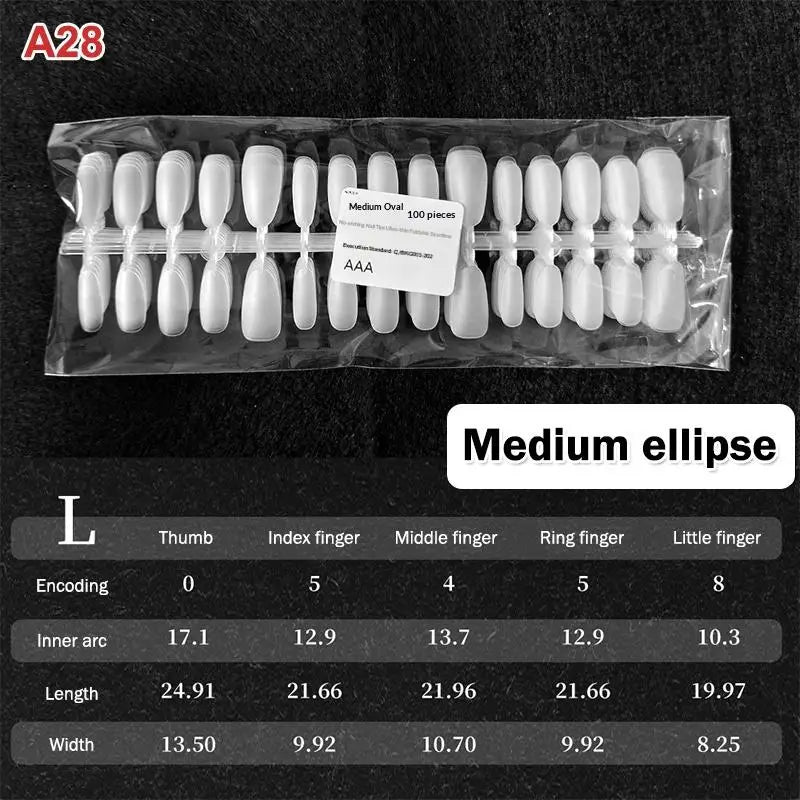 Nail Salon Matte False Tips Box Easy Wear Press Nails Home Manicure Qme A28