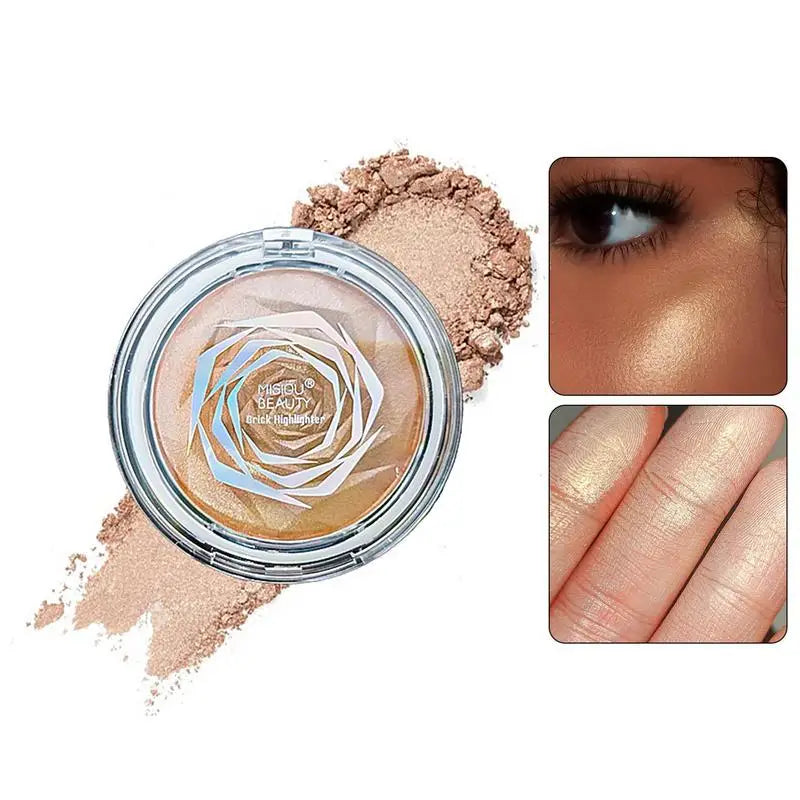 Rose Diamond Gloss Powder Highlighter Stick Glitter Illuminator Qme