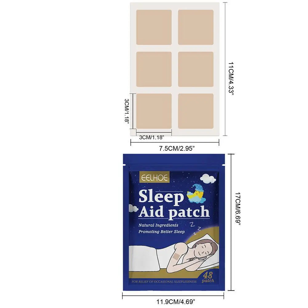 48pcs/bag Sleep Patch Soothes Muscle Tension,Relieves Body Fatigue And Anxiety Sleep Aid Patch Body Care Patch Qme