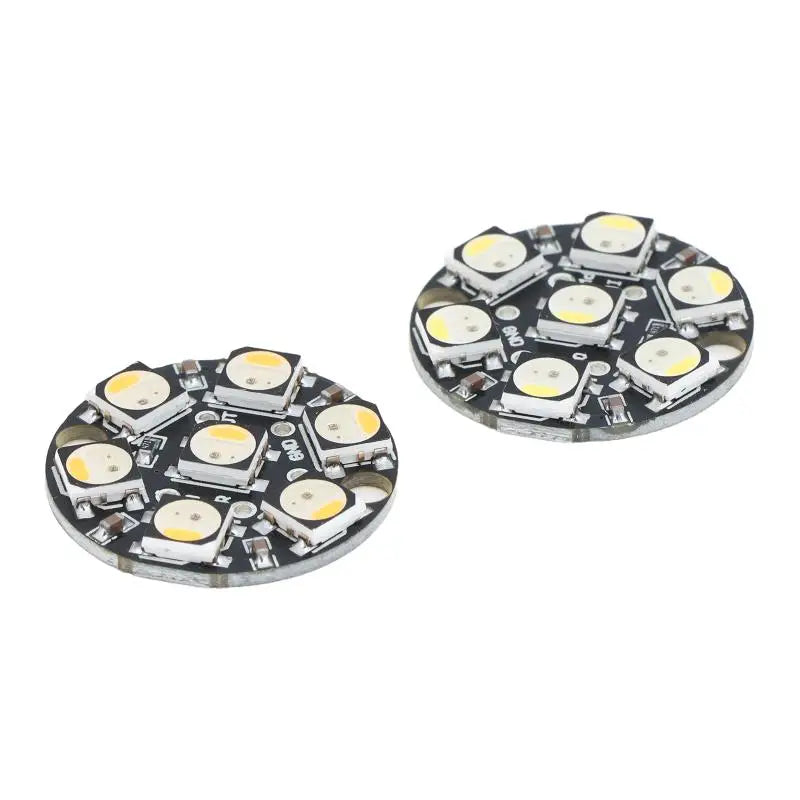 WS2812 7Bit Round LED Circuit Board Programmable Brightness Module Qme