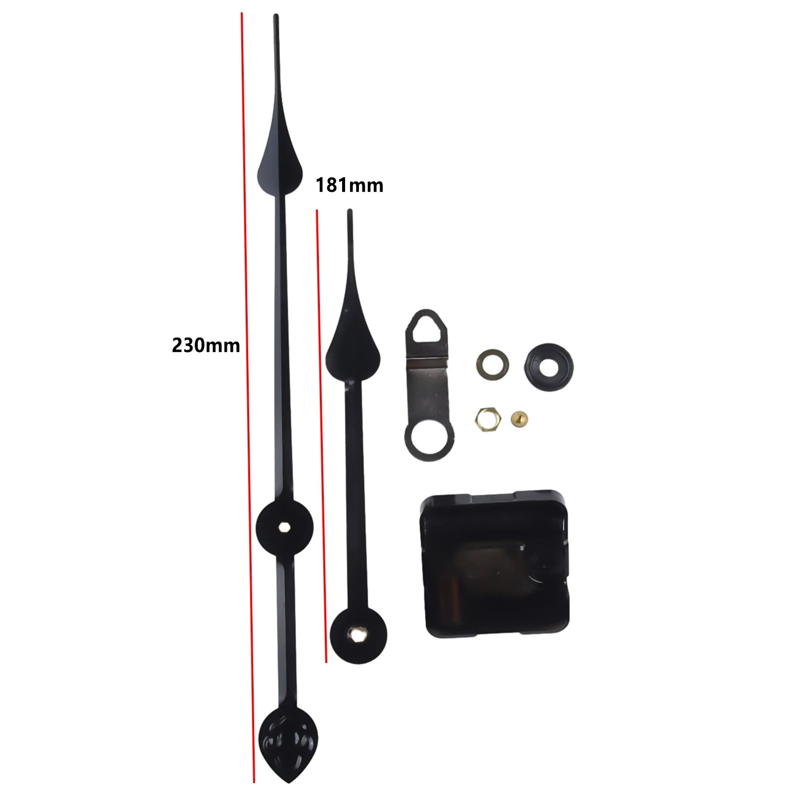 Replacement Clock Mechanism 50-60cm Clock Movement Easy To Use High Torque Long Hands Mechanism Replacement DIY Qme
