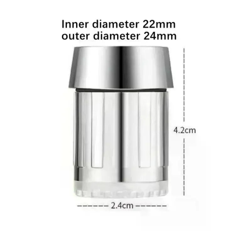 3-Color LED Sensor Faucet Temperature-Sensitive Light Water Saving Stream Light Faucet Aerator Tap Nozzle For Kitchen Bathroom Qme