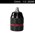 2- Keyless Threaded Metal Drill Chuck Hex Shank SDS Square Quick Grip Qme 13mm