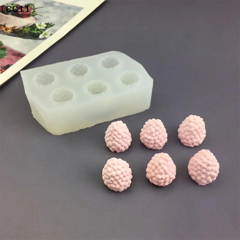 Small Raspberry Mousse Candy Mold Baking 3D Pudding Dessert Chocolate Qme