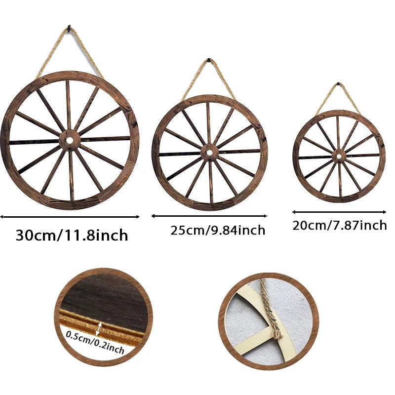 Wood Wagons Wheel Decorative Wooden Wheels Old Western Wagon Decor Qme