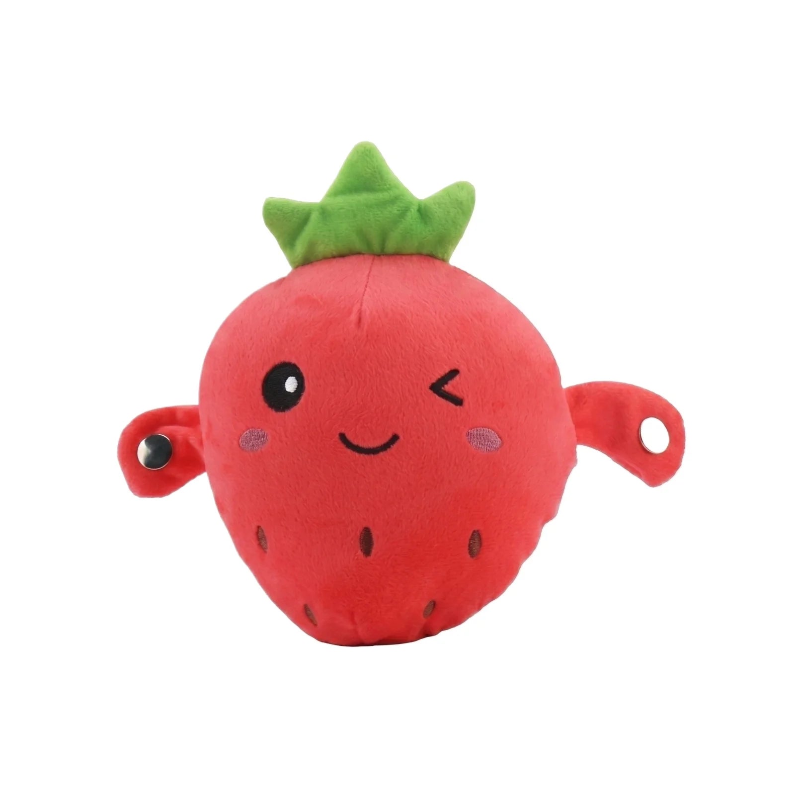 Stuffed Strawberry Fruit Induction Beat Toy Creative Music Dolls Kawaii Parent-child Interactive Toys Fun Birthday Gift for Kids Qme C One Size