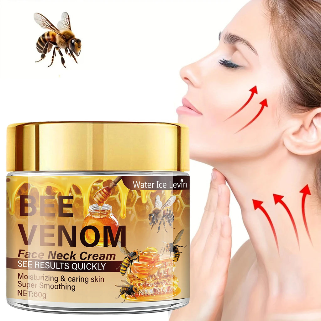 Bee Venom Facial Firming Cream, Contains Vitamin E, Moisturizes and Softens the Face, Brightens Skin Tone, Can Be Used on the Face and Neck Qme