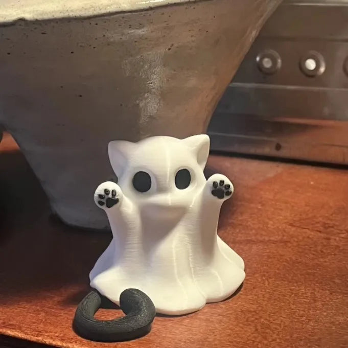 Cute Ghost Statue Ghosts Small Scary Figurines Halloween Home Qme